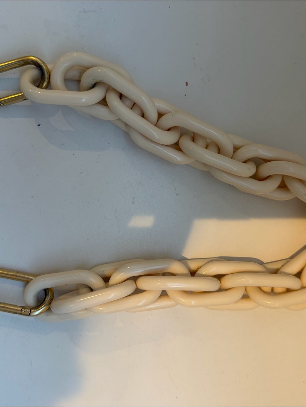 Clare V. Acrylic resin chain strap